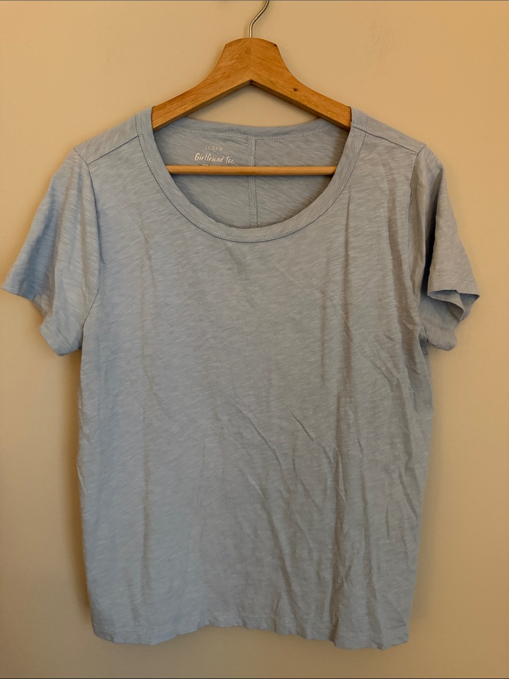 J. Crew Light Blue Short Sleeve Crew Neck Tee